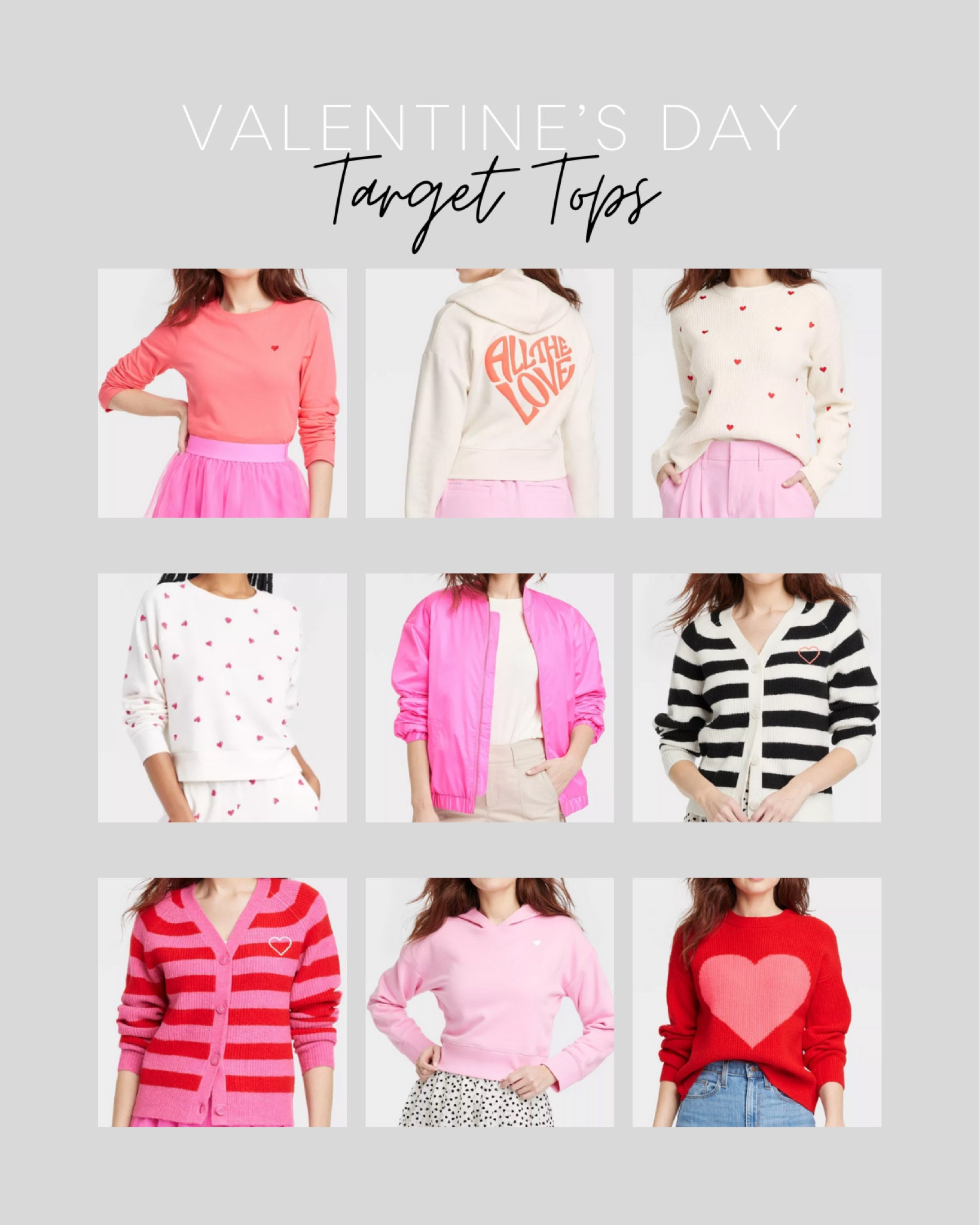 Target finds - Valentine’s Day tops and sweaters 

#LTKfindsunder50 #LTKsalealert #LTKSeasonal