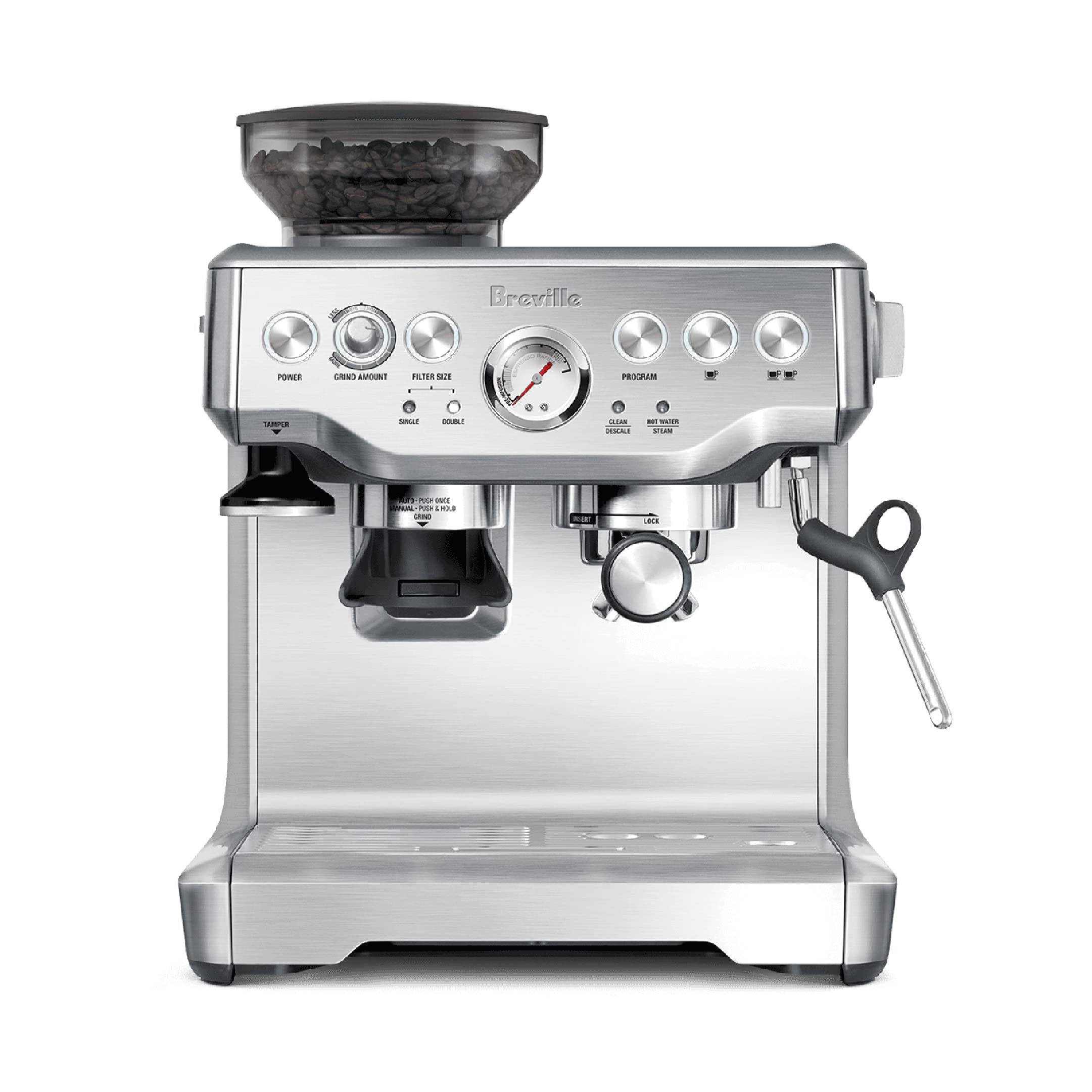 Breville Barista Express Espresso Machine, One Size, Brushed Stainless Steel | Amazon (US)