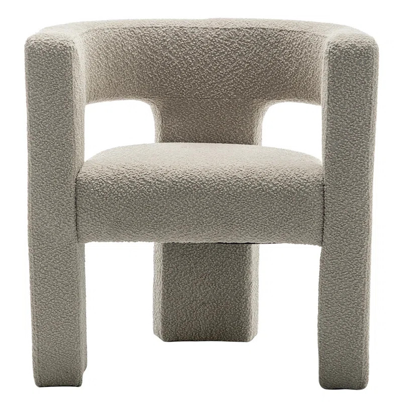 Dorpha 28" Wide Boucle Upholstered Square Armchair | Wayfair North America