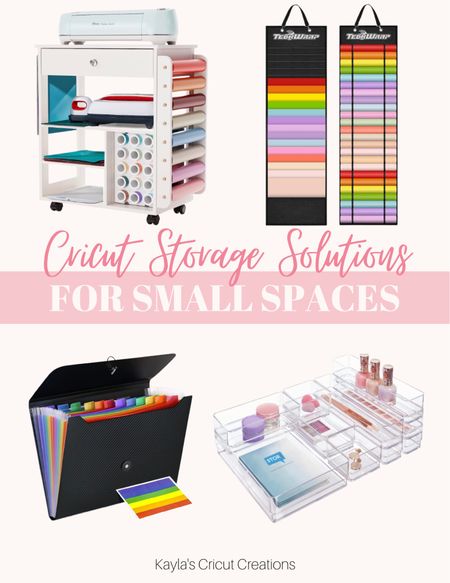 Cricut storage solutions for small spaces. 