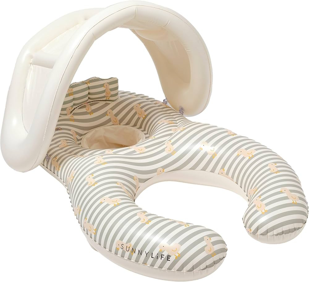 Float Together Baby Seat | Duck Sage Stripe | Amazon (US)