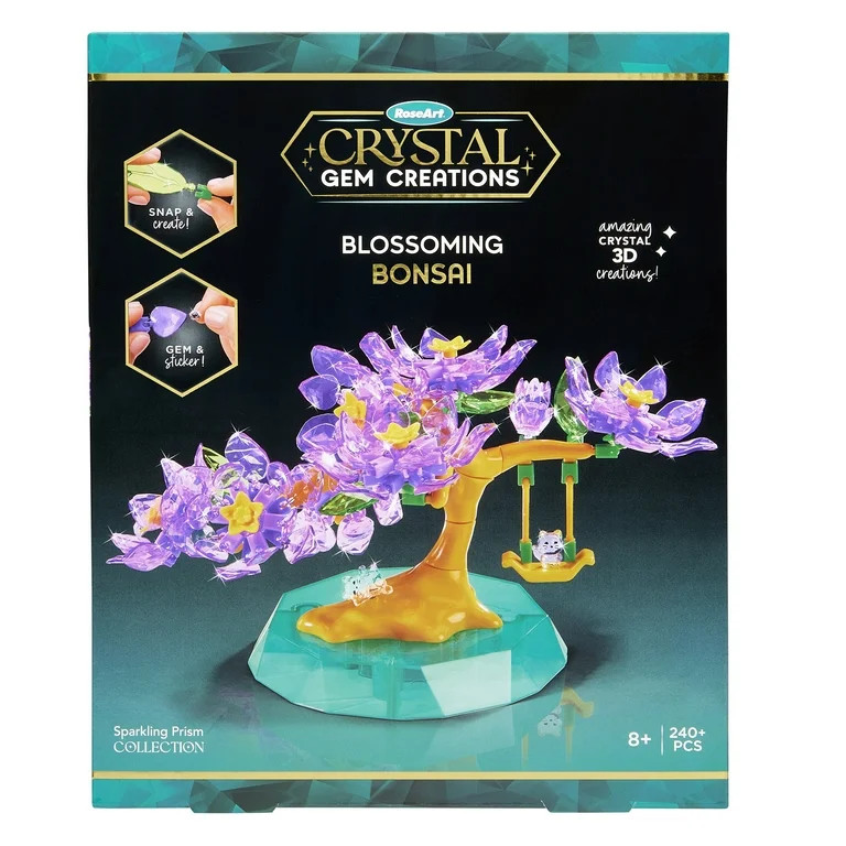Crystal Gem Creations Blossoming Bonsai Kit by RoseArt, 240+ Pieces, Great for Adults, Tweens and... | Walmart (US)