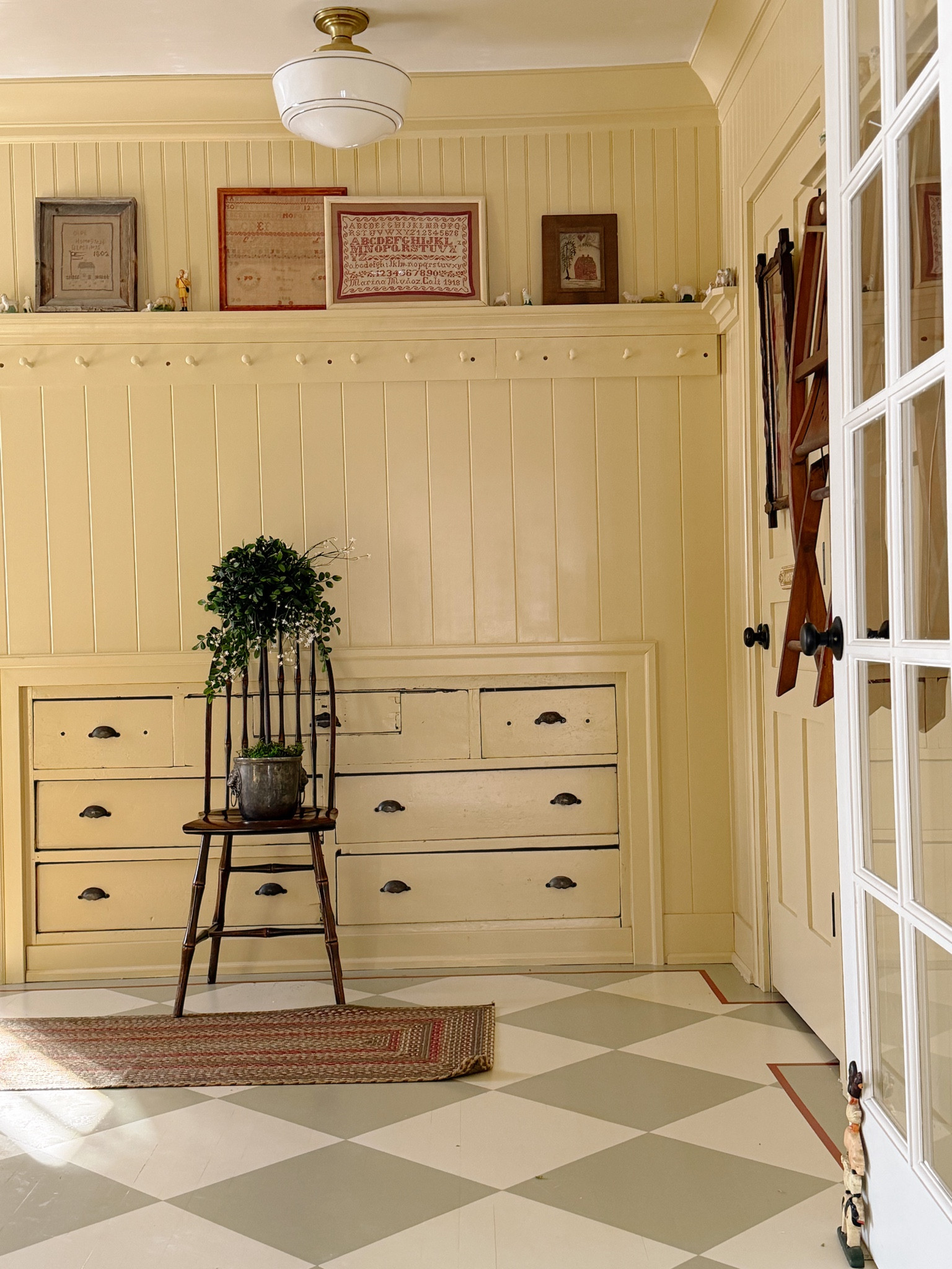 Love this cozy cottage butter yellow paint color so much! 

#LTKHome