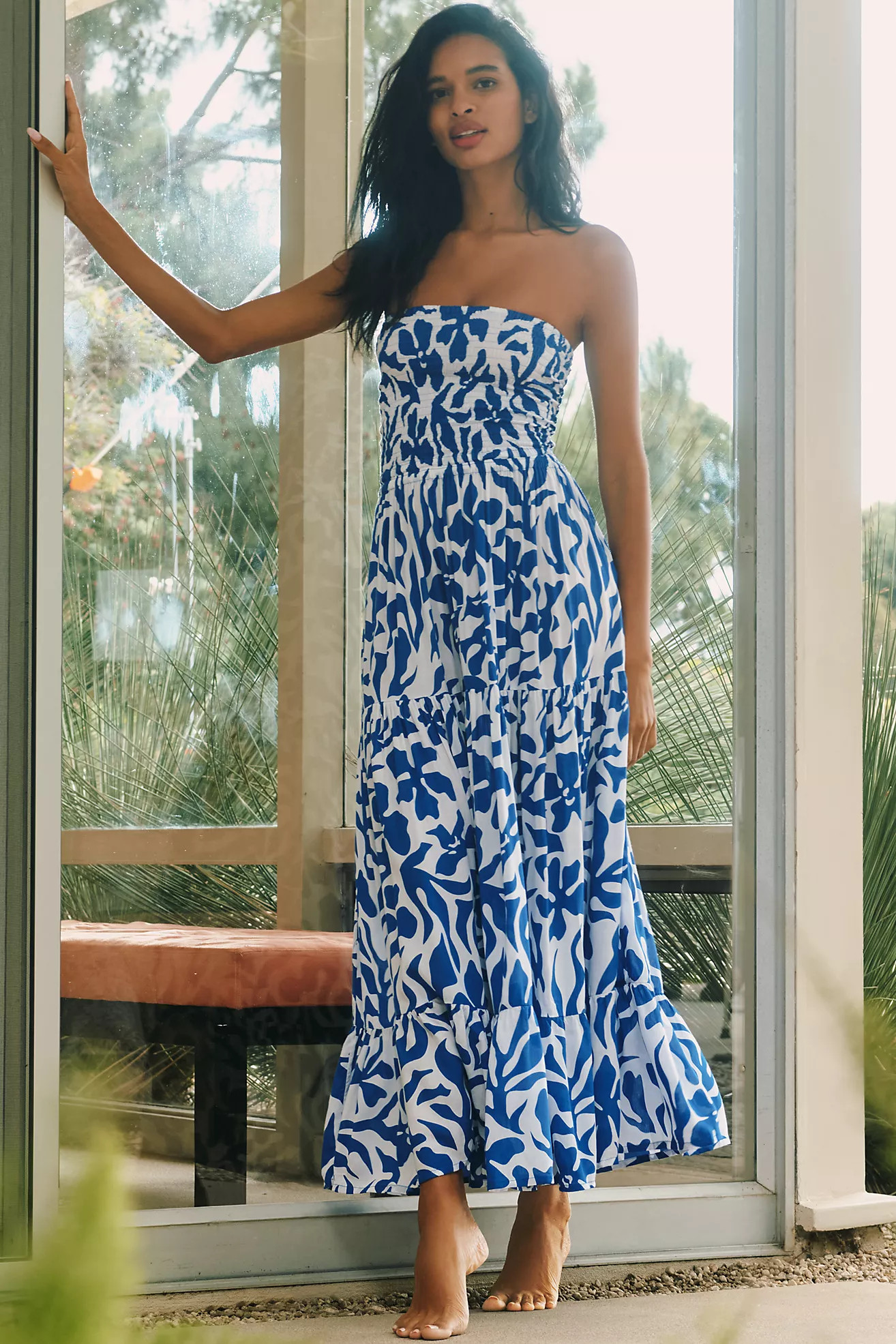 Tiare Hawaii Boracay Strapless Maxi Dress | Anthropologie (US)