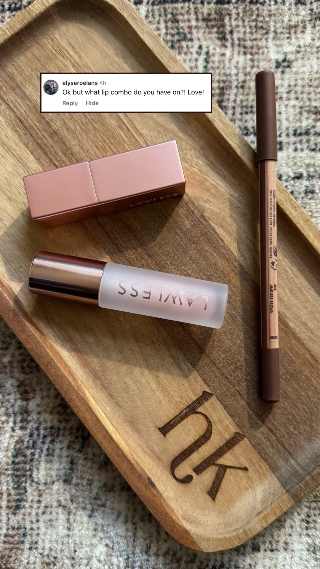 Recent lip combo! 

Liner: Limitless Brown
Lipstick: Wedding Day
Gloss: Rosy Outlook

#LTKBeauty #LTKgrwm #LTKValentine