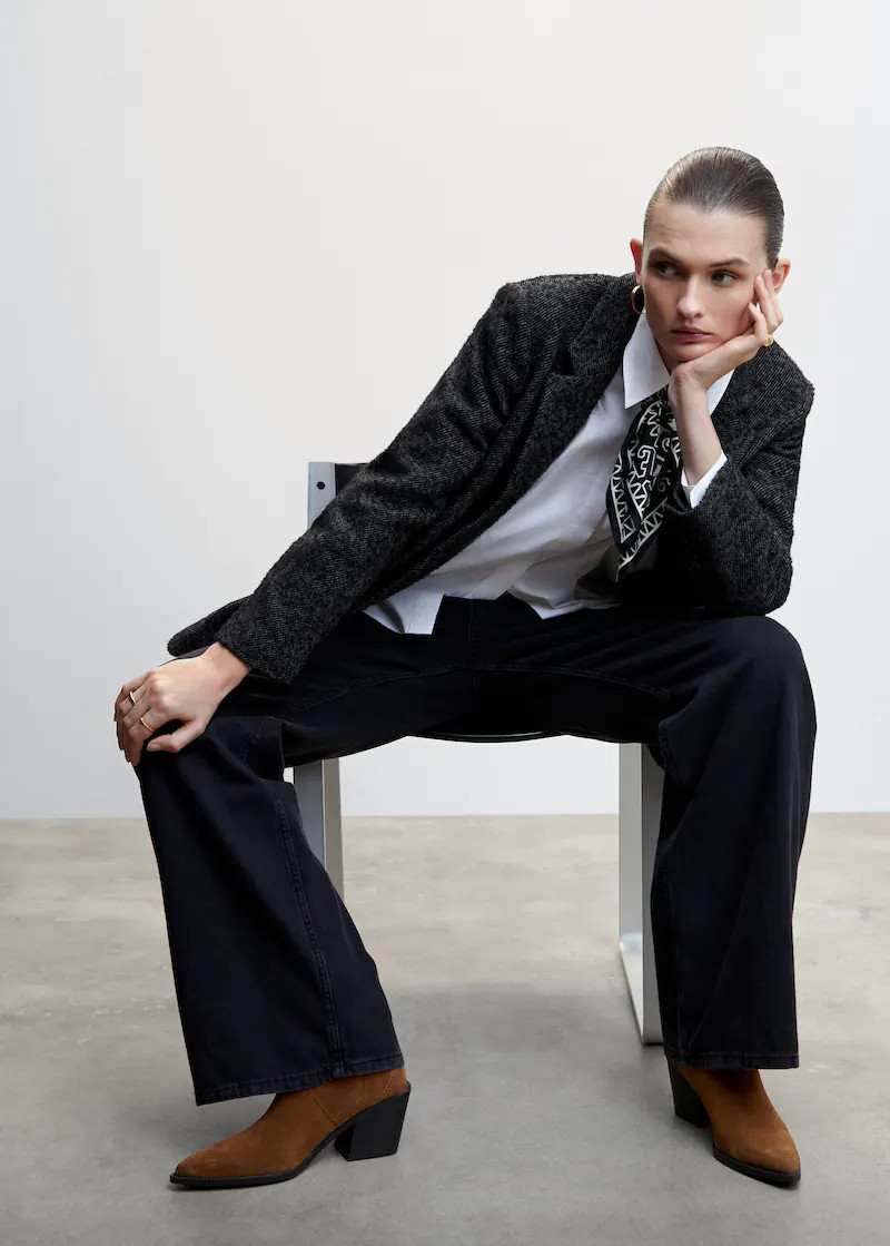 Structured Blazer button | MANGO (UK)