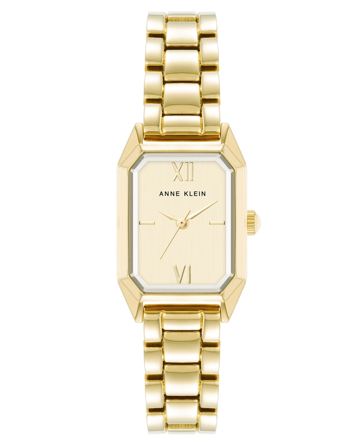 Anne Klein Women's Quartz Petite Octagonal Gold-Tone Metal Alloy Bracelet Watch, 21mm - Gold-tone | Macy's