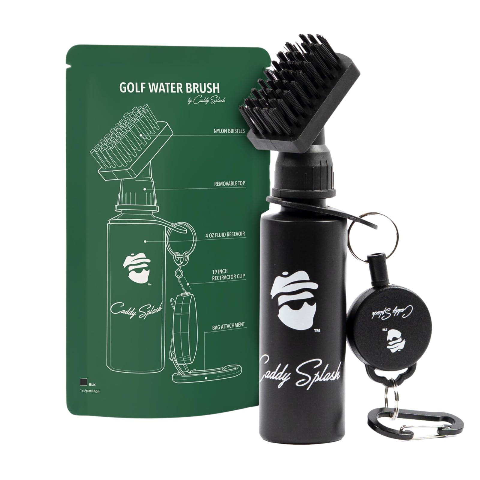 Caddy Splash Golf Club Brush Cleaner with Water - Heavy Duty Retractable Clip- Squeeze Bottle for... | Amazon (US)