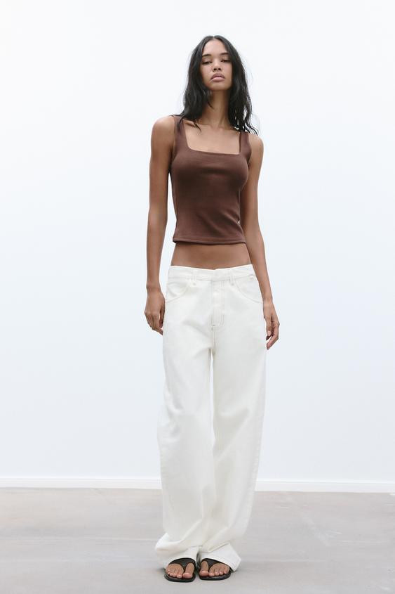 WIDE STRAP TANK TOP | Zara US