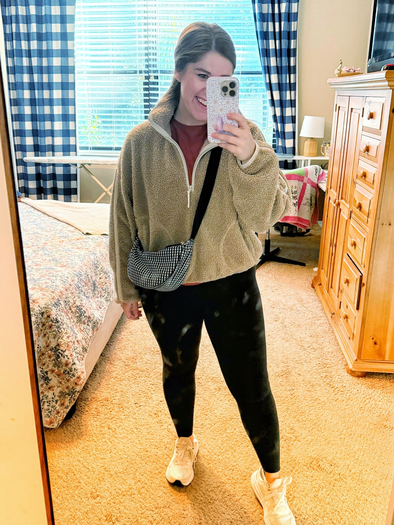 Morning drop off outfit 🤎 it is still freezing in Florida so very thankful for my heating steering wheel!! 

#LTKActive #LTKootd #LTKmomlife