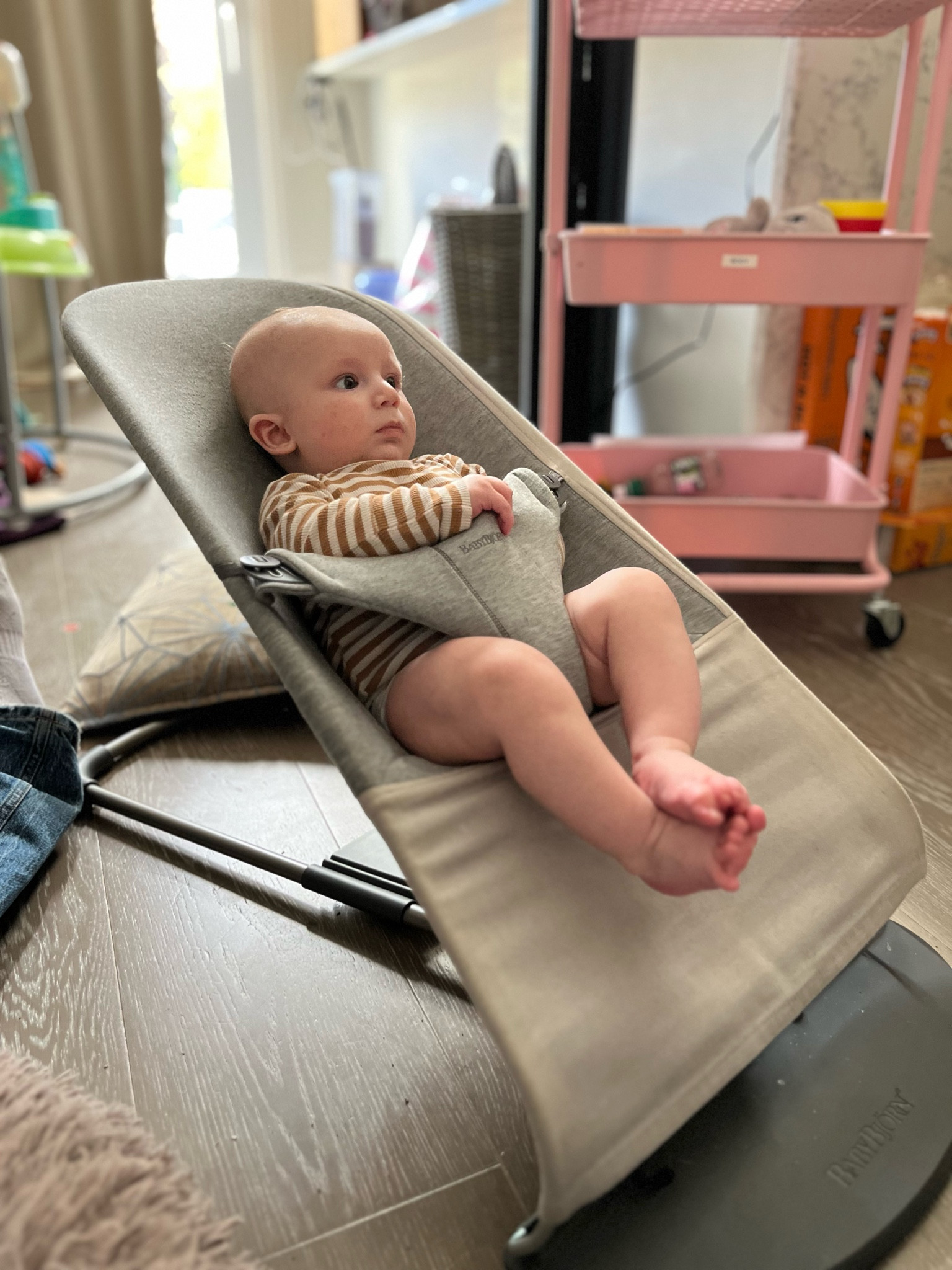 This baby bouncer may have been our best investment this time around. Worth every penny. 

Baby/baby bouncer / baby list /baby registry / baby must have / baby bjorn 

#LTKbump #LTKkids #LTKbaby