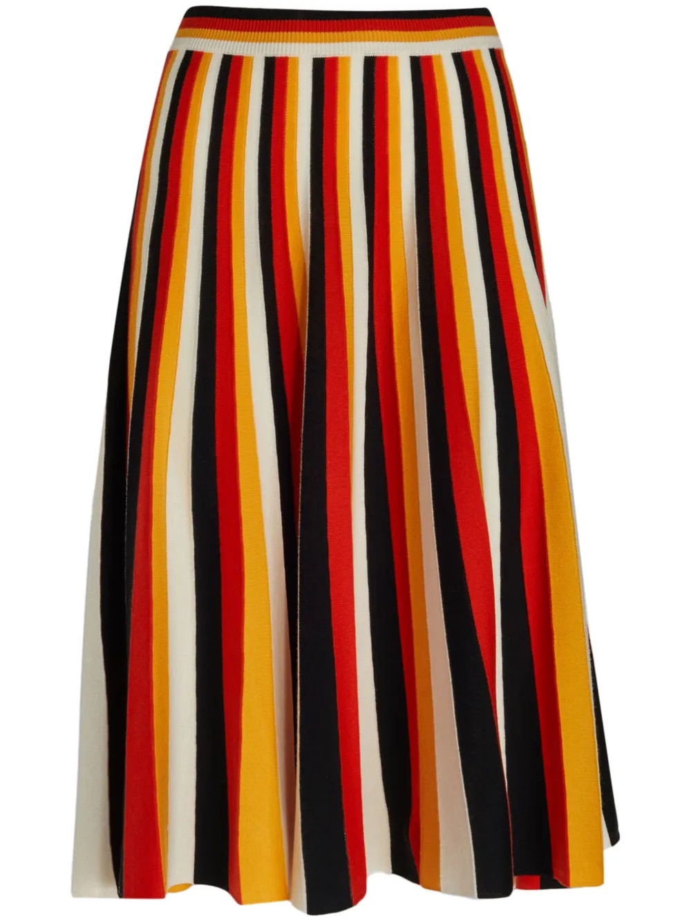 Chloé Jupe mi-longue à Rayures | Rouge | FARFETCH FR | Farfetch Global