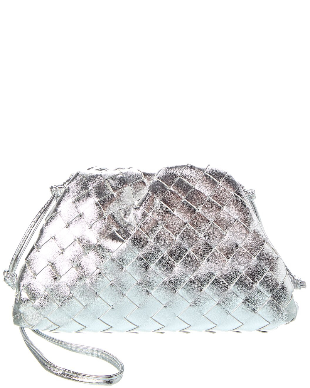 Woven Metallic Leather Pouch | Rue La La