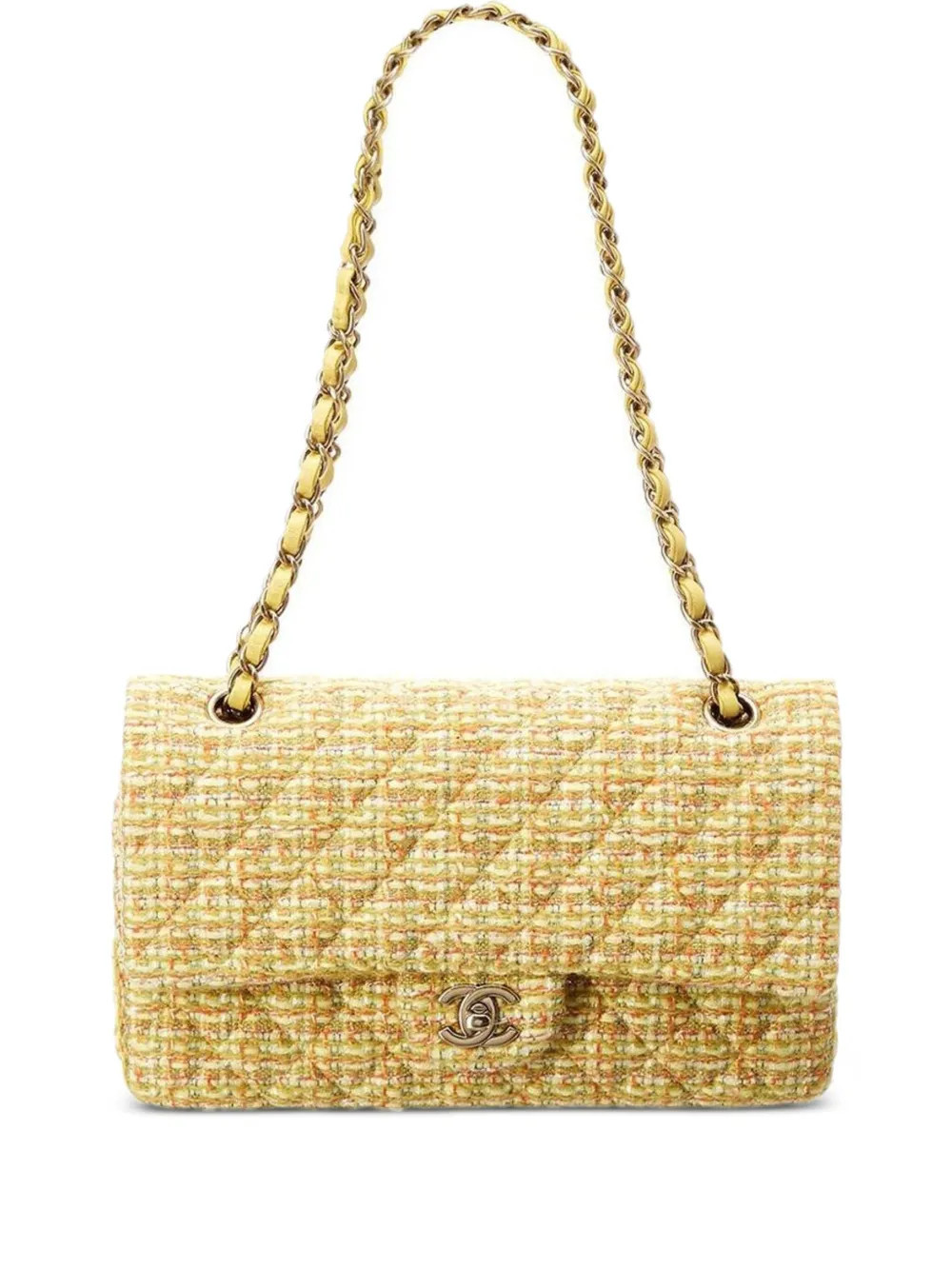 CHANEL Pre-Owned 2014 2.55 shoulder bag - Yellow | Farfetch Global