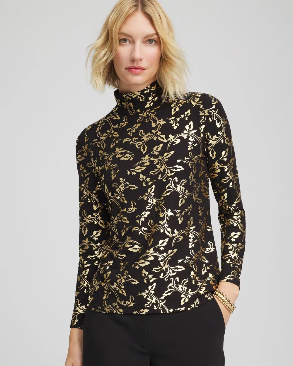 Touch of Cool™ Mockneck Layering Tee | Chico's