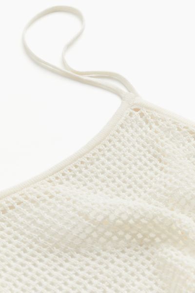 Crochet-look Beach Dress - Cream - Ladies | H&M US | H&M (US + CA)
