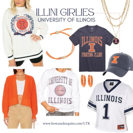 University of Illinois Fighting Illini Women’s Wear — cute vintage tees and sweatshirts, along with some orange and blue jewelry. I-L-L-I-N-I 🧡💙

#LTKSeasonal #LTKU #LTKfindsunder100