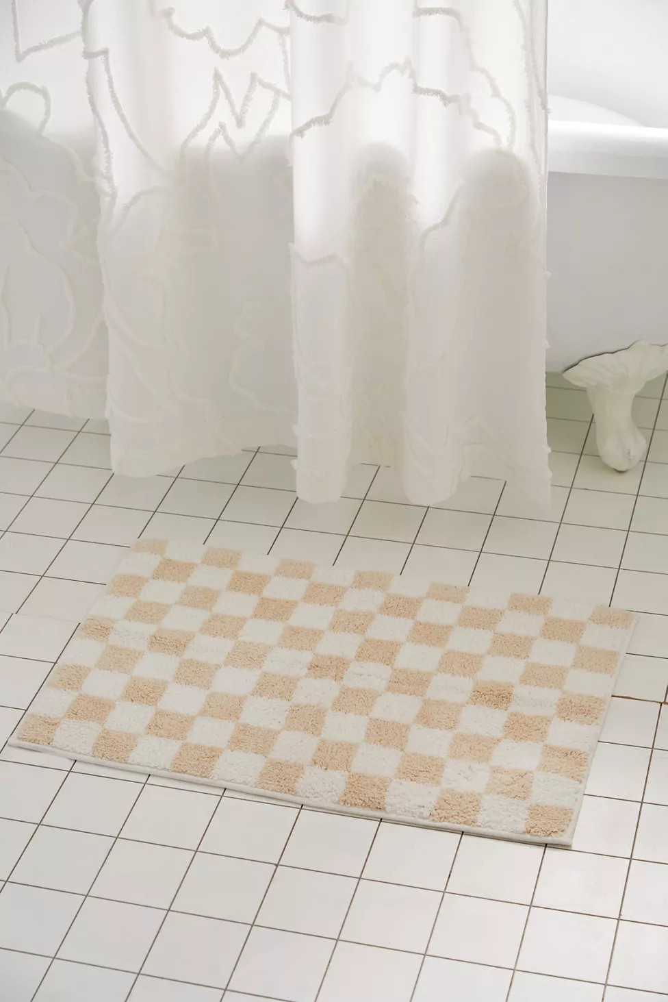 Checkerboard Bath Mat | Urban Outfitters (US and RoW)