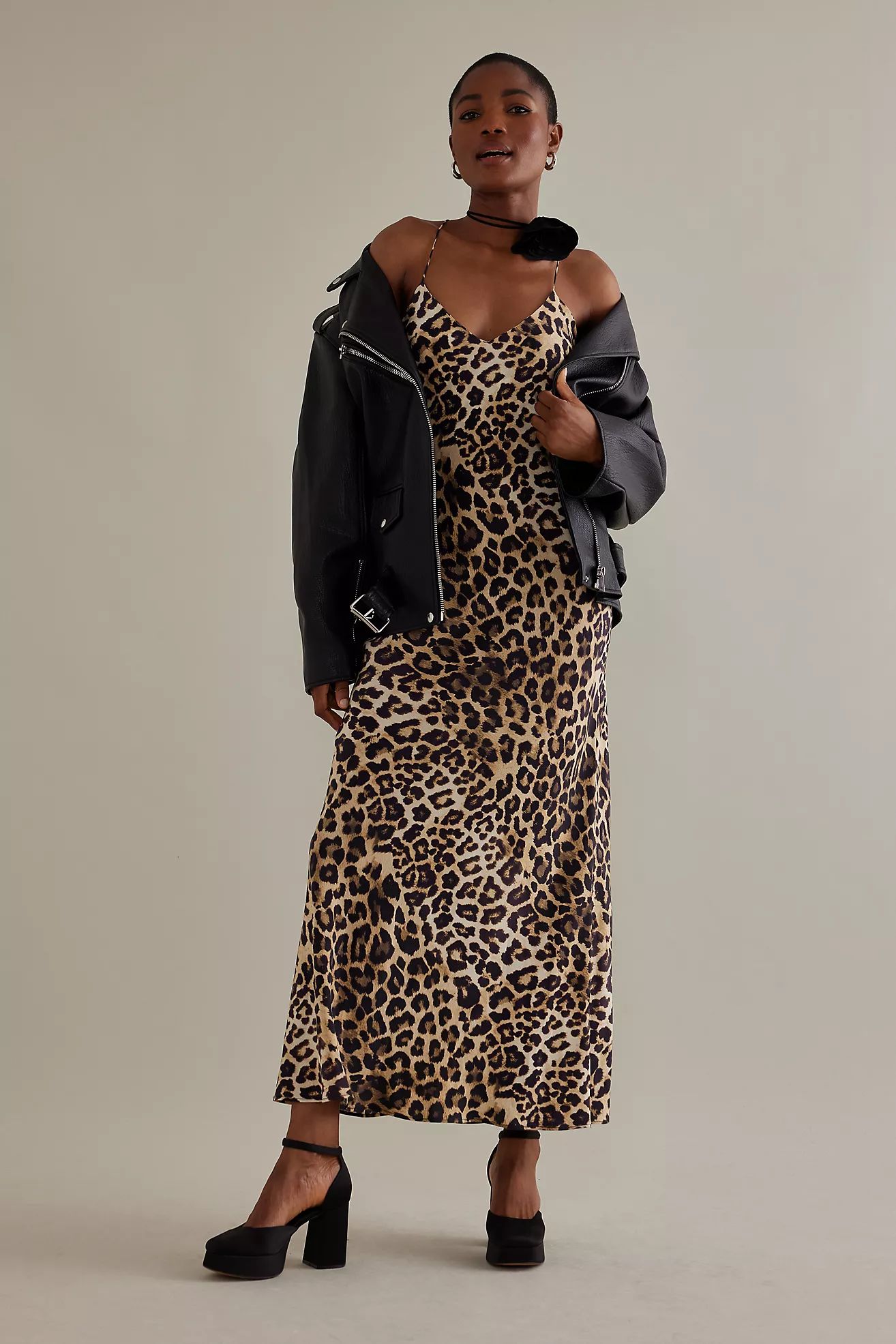 ALIGNE Kylie Leopard Print Maxi Slip Dress | Anthropologie (UK)