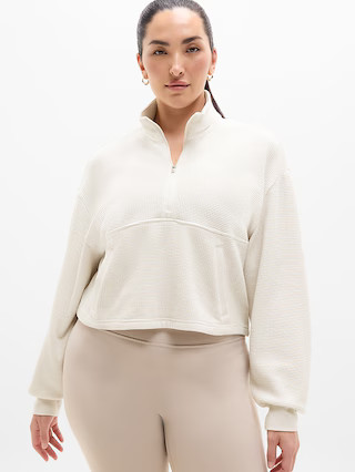 Tranquil Waffle 1/2 Zip Sweatshirt | Athleta