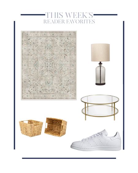 Reader favorites from this week: Our living room rug, my mudroom lamp, our timeless coffee table, sturdy baskets that I’ve reordered twice now, and my fresh new white spring sneakers!

#LTKfamily #LTKSeasonal #LTKhome