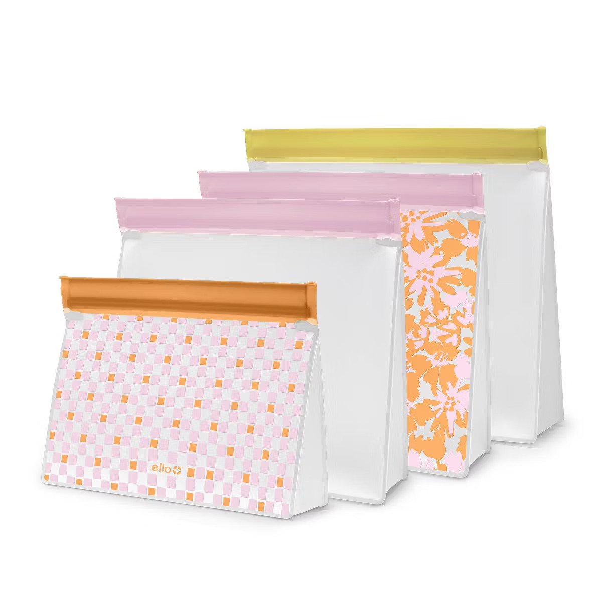 Ello 4pk Standing Reusable Food Storage Bags | Target