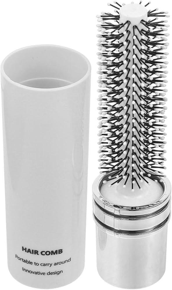 Veemoon Portable Round Curling Brush, Travel Blow Drying Hair Brush Small Bang Hairbrush - Retrac... | Amazon (US)