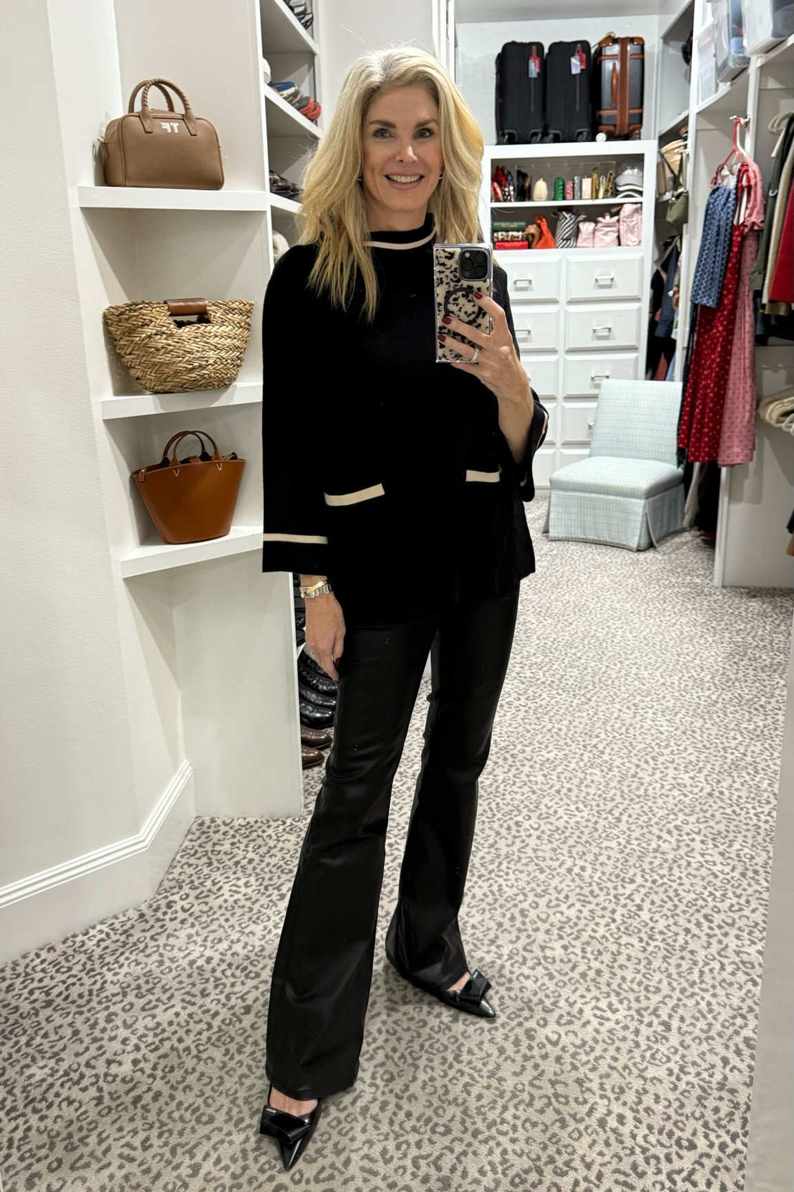 Love this sweater and coated jean combo for fall! So chic! Size S top and 4 pants  

#LTKOver40 #LTKWorkwear #LTKStyleTip