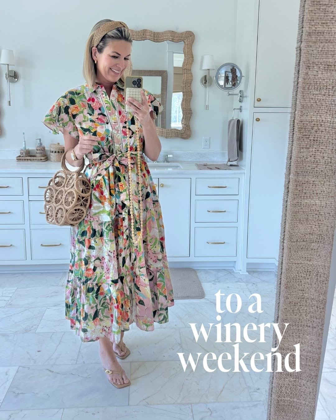 Cutest dress for a winery weekend 🙌🏻🙌🏻