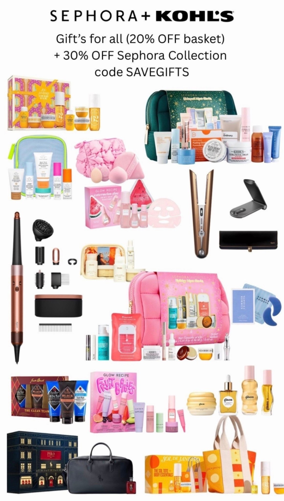 Last chance! 
Kohl’s + Sephora SALE! Gifts for all (20% off basket) + 30% OFF Sephora Collection! Shop gifts for her and for him, value sets, stocking stuffers and more! 

#ad #ltkHoliday #gifts #gift #sephora #kohls #skincare #valueset #stockingstuffers #sale #discount #makeup #perfume #hairproducts 

#LTKHoliday #LTKSaleAlert #LTKGiftGuide



#LTKSeasonal #LTKFindsUnder100 #LTKFindsUnder50