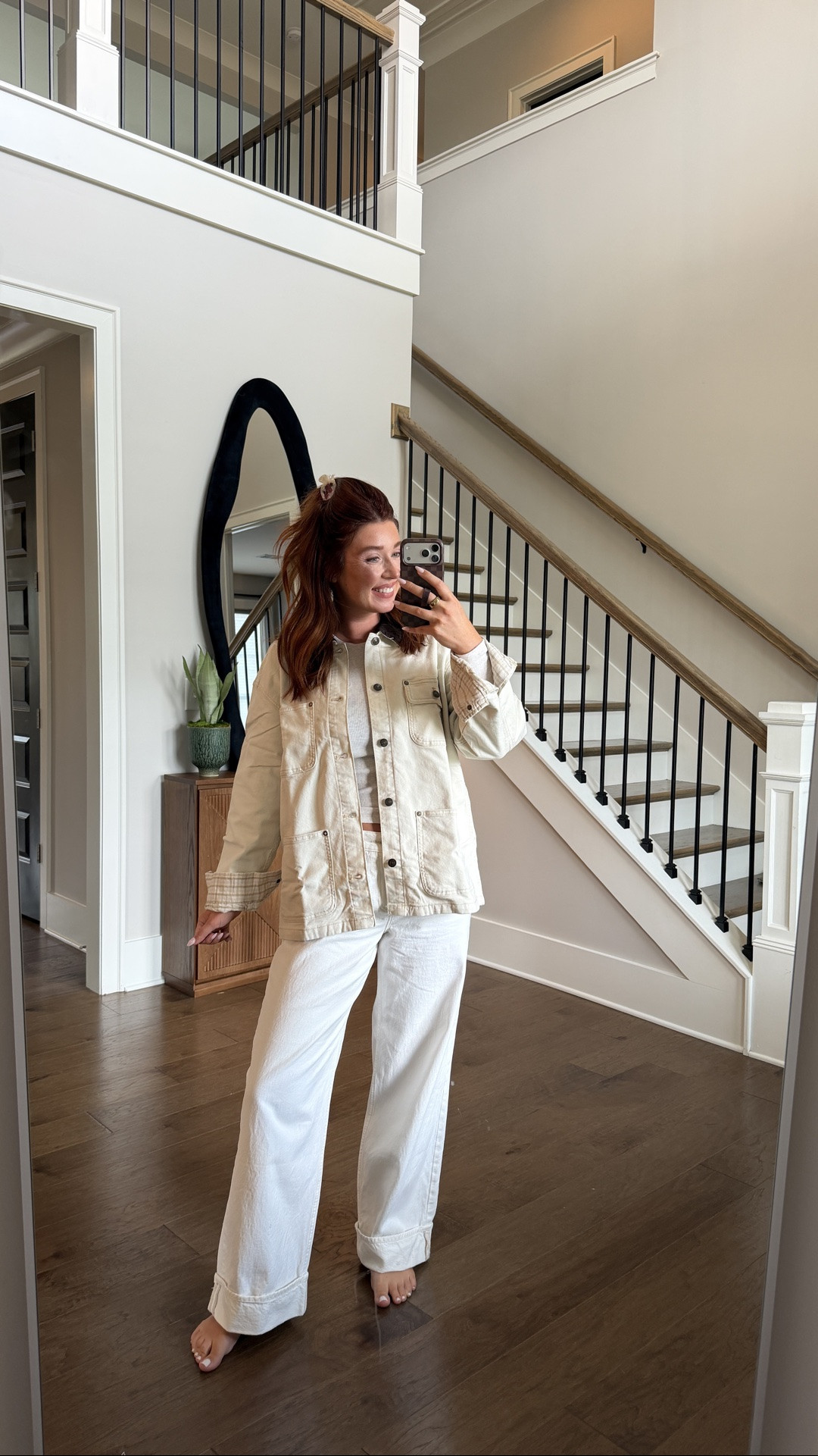 New @Aerie cream barn jacket in a size S

fits great & currently 35% off with code “STOCKNROLL”

the denim is already completely sold out & off their website

#LTKSaleAlert