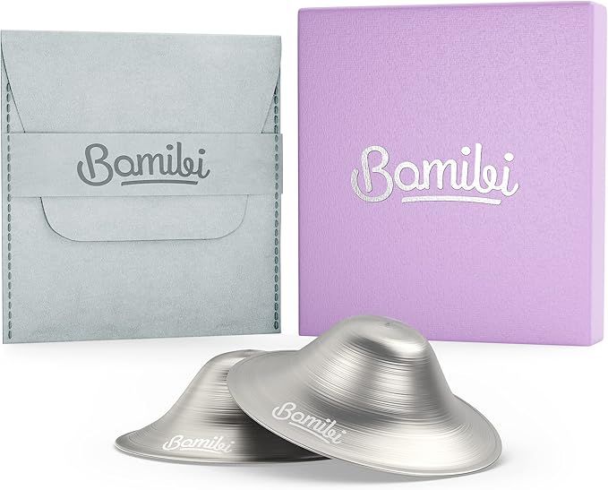 Bamibi Silver Nipple Shields for Nursing Newborn - The Original Silver Nursing Cups - 999 Silver ... | Amazon (US)