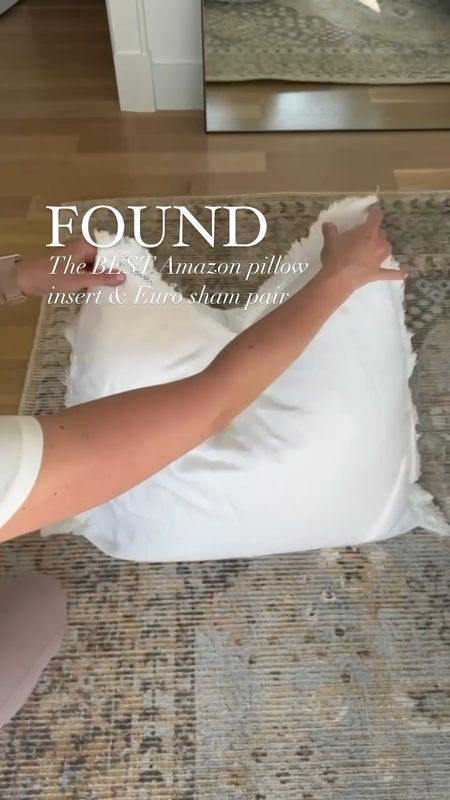 The perfect pillow insert from Amazon and linen Euro pillow shams! I used 27” inserts for these 26” euro shams. Amazon find, bedroom refresh, white bedding 

#LTKStyleTip #LTKHome #LTKSaleAlert