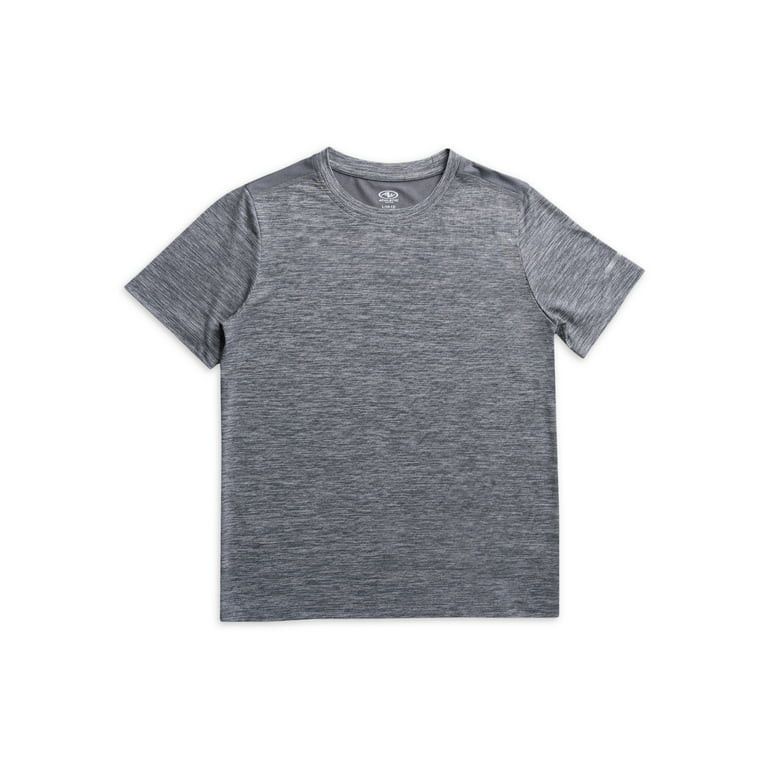 Athletic Works Boys Short Sleeve Solid T-Shirt, Sizes 4-18 & Husky | Walmart (US)