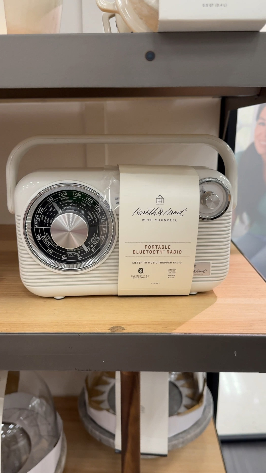 Retro portable AM/FM radio with blue tooth. Are you old enough to remember? 

#LTKFindsUnder50 #LTKSaleAlert #LTKHome