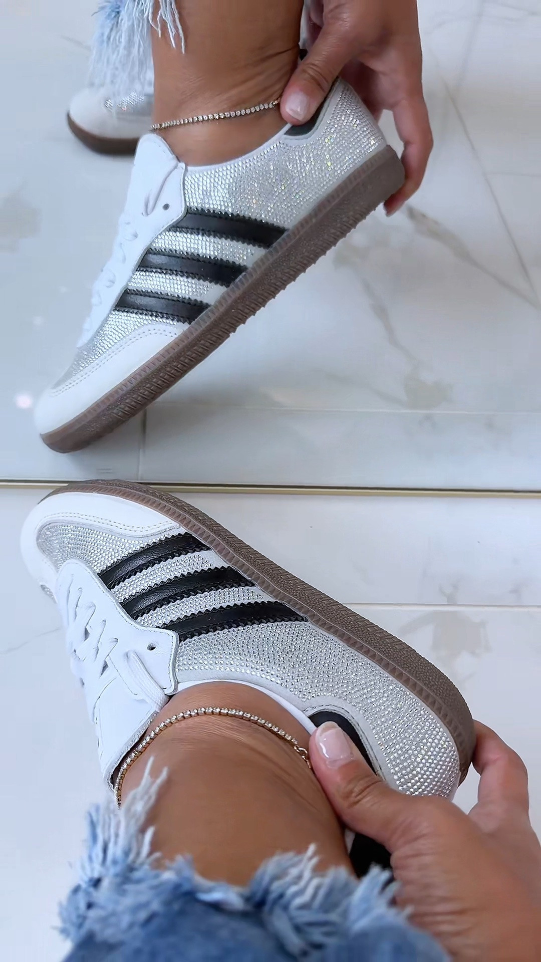 Rhinestone Adidas Sambas 🔥

#adidas #adidassambas #blingshoes #newshoes