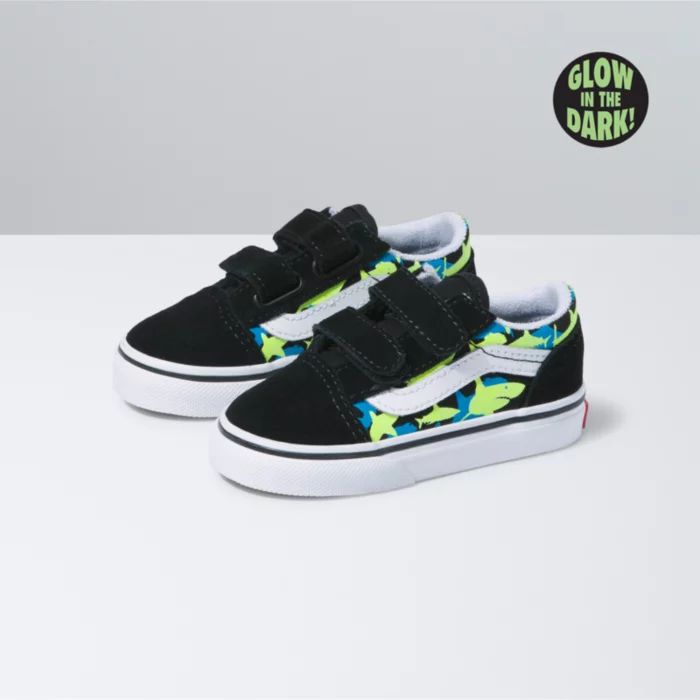 Toddler Glow Sharks Old Skool V | Vans (US)