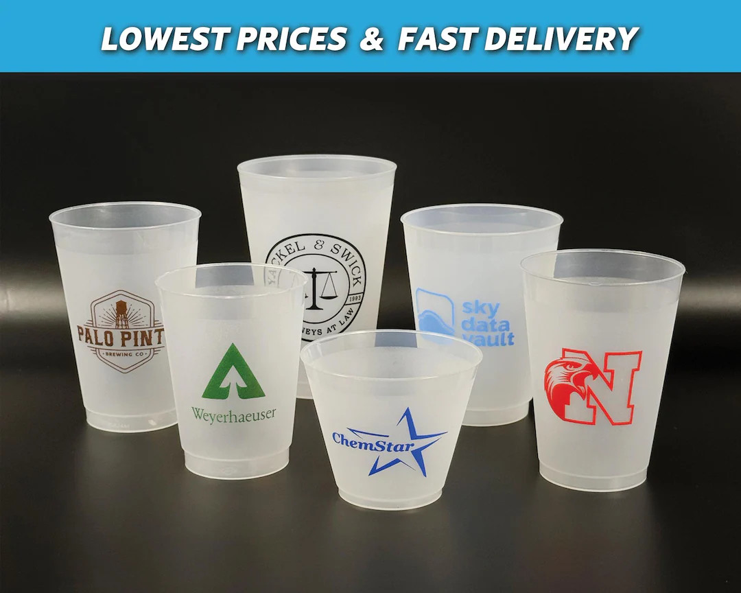 Personalized Cups, Custom Printed Frosted Cups, Shatterproof, Frost Flex, Personalized Plastic Pa... | Etsy (US)