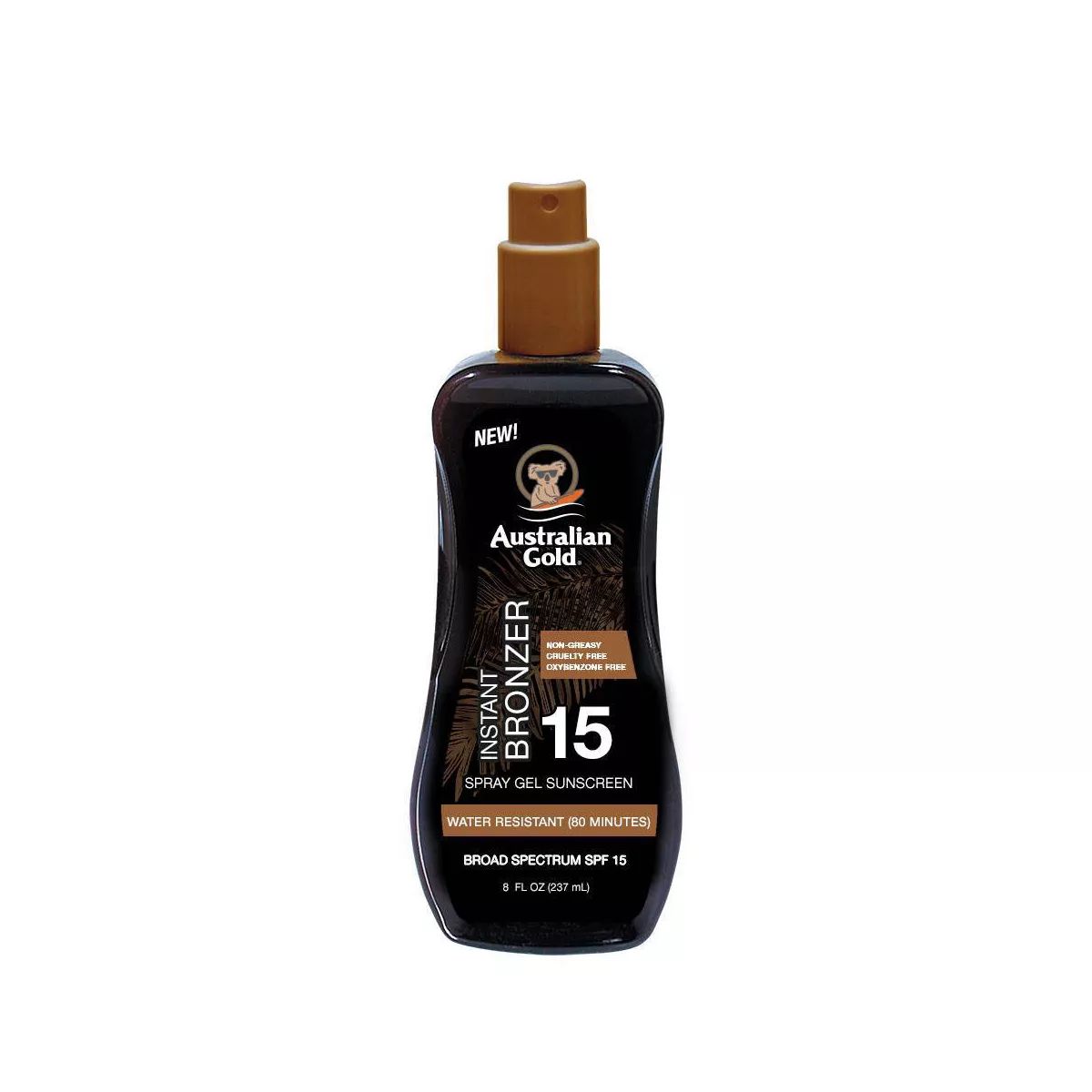 Australian Gold Sunscreen Spray Gel with Instant Bronzer - 8 fl oz | Target