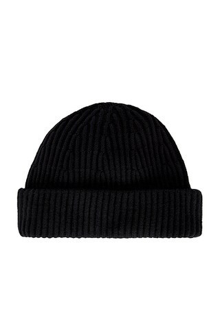 NN07 Rib Beanie in Black - Black. Size all. | FWRD 