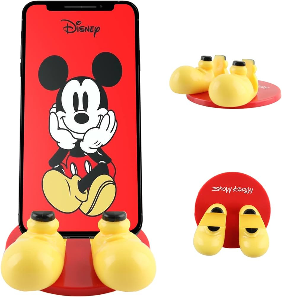 Disney Mickey Mouse Feet Cell Phone Stand with Bonus Decal Sticker- Cell Phone Holder for Desk Ho... | Amazon (US)