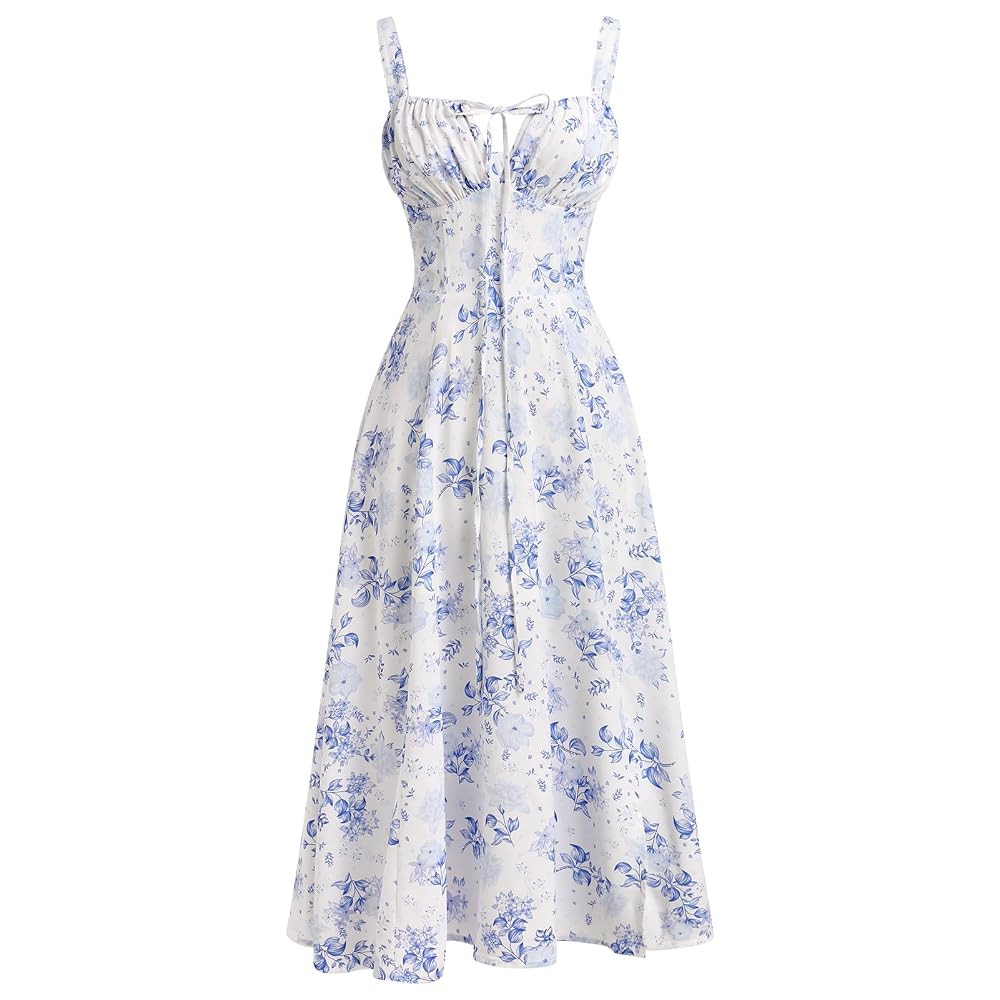 Women's Floral Corset Dress Formal Cocktail Dresses Going Out Casual Sundress Split Thigh Spaghet... | Amazon (US)