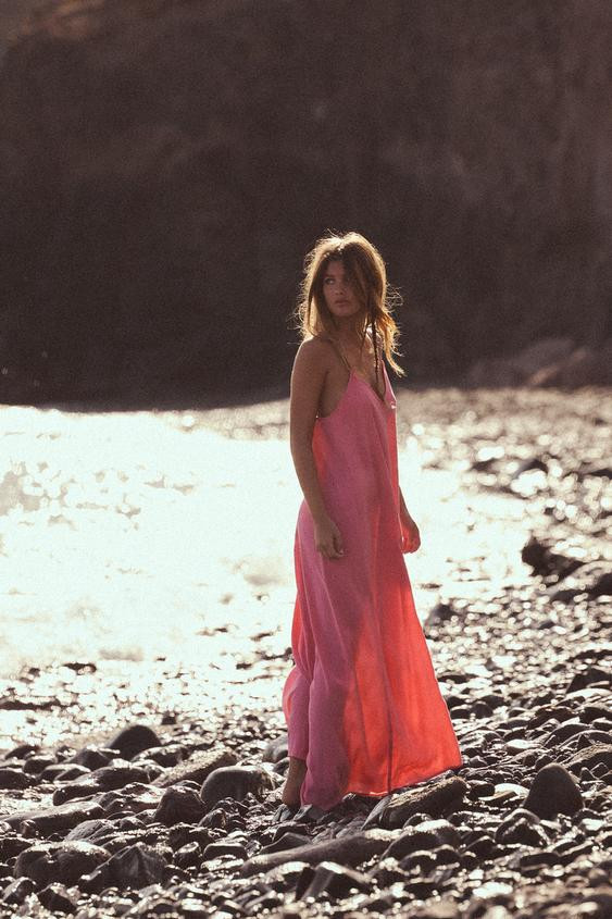 FLOWING MIDI DRESS | Zara UK