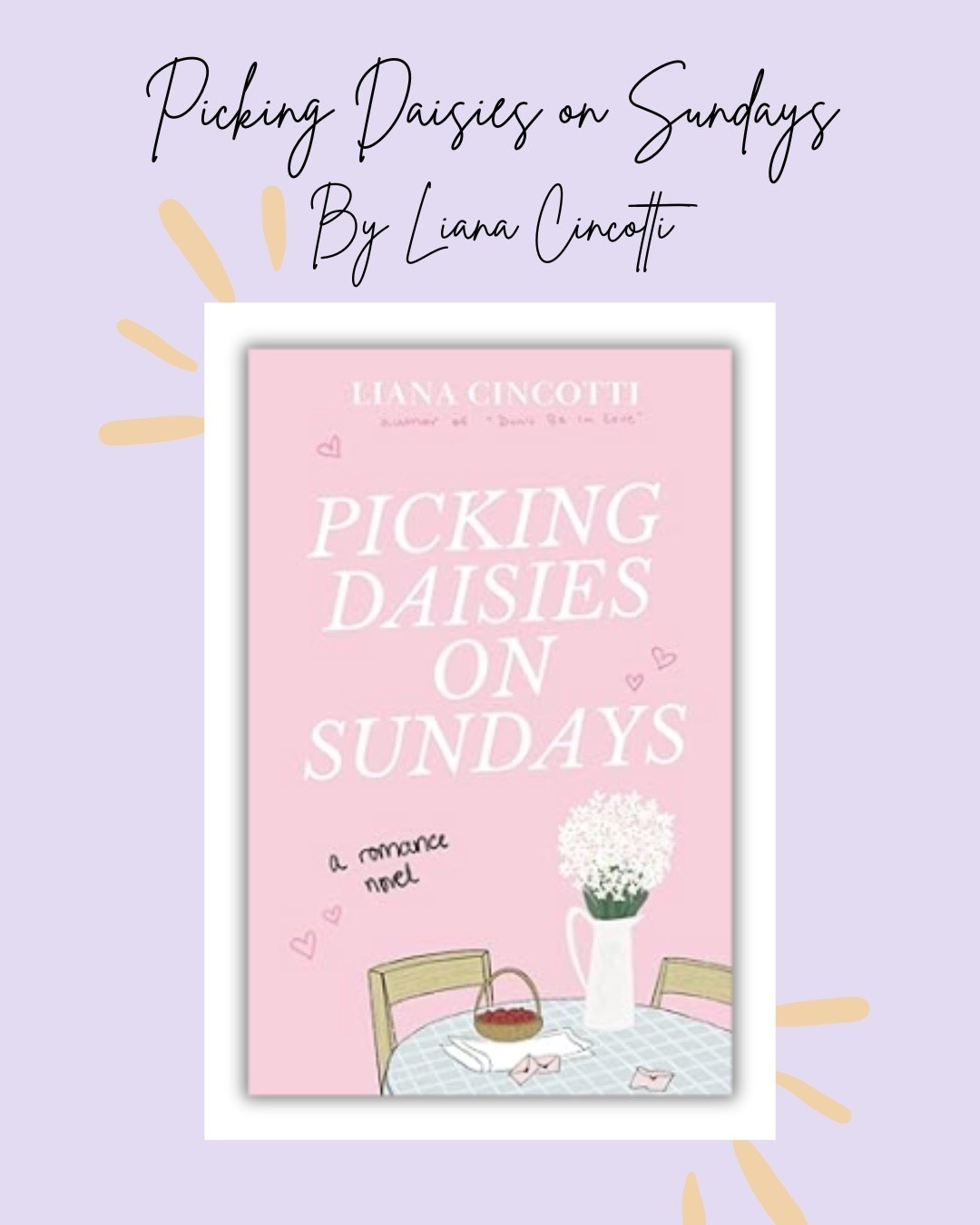 Check out Picking Daisies On Sundays by Liana Cincotti

Book, books, booktok, romance book

#book #romancebook 

#LTKtravel #LTKgiftguide #LTKcanada