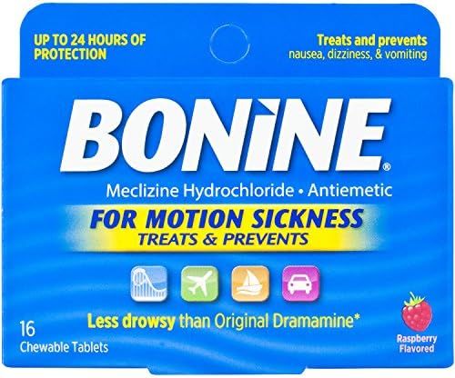Bonine Motion Sickness Tablets-Raspberry-16 ct., Multicolor (27516) | Amazon (US)