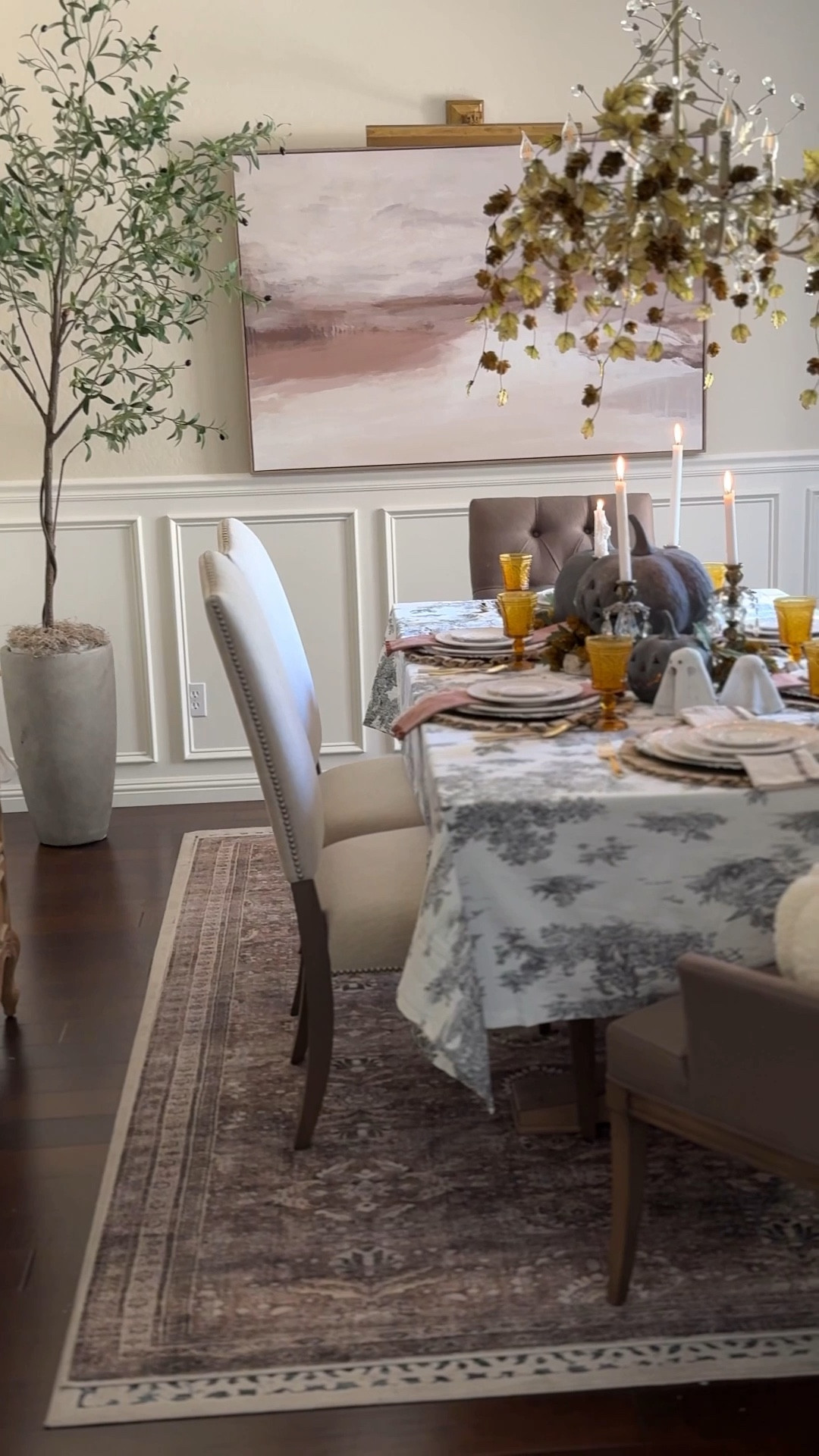 Spookalicious table 🎃👻

Save 15% by using code JOY15 on the ghost votives, the LED grapevine pumpkins, and large woven vase, in addition to all Mud Pie items. 

Halloween table, Fall table, tablescape, Halloween decor. Fall home decor, toile tablecloth, pumpkin decor 

#LTKHome #LTKSeasonal