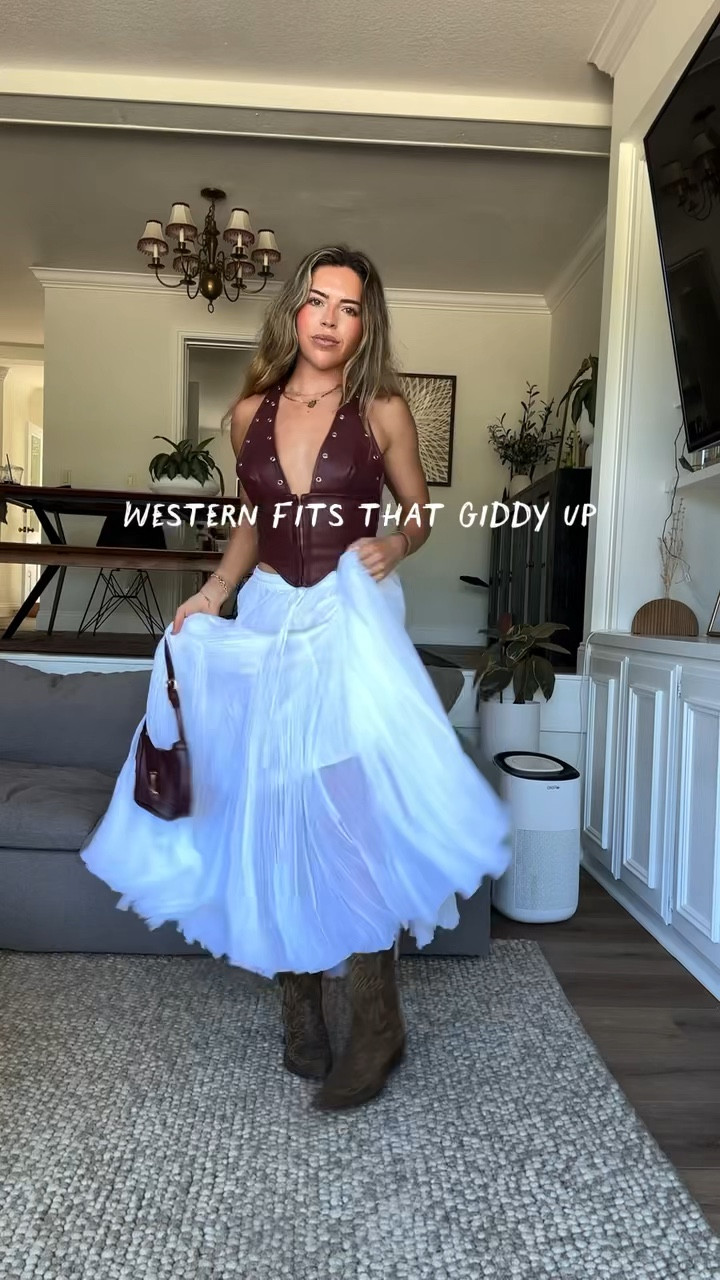 Western fits that giddy up 👢🤠🤍

#LTKParties #LTKStyleTip #LTKFindsUnder100