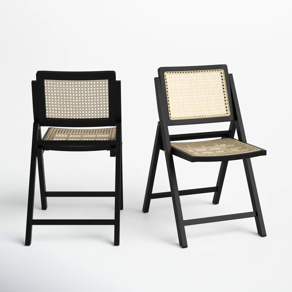 Dan Rattan Folding Dining Chair (Set of 2) | Wayfair North America