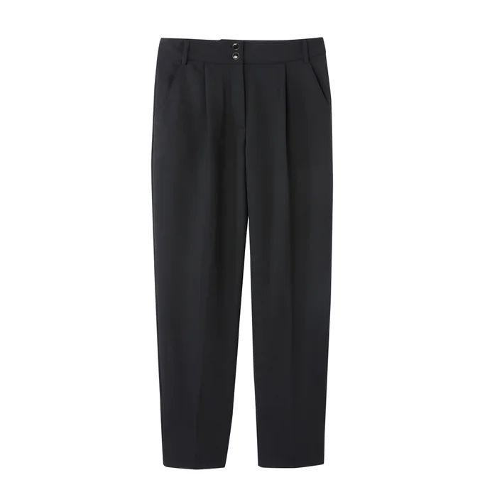 Straight Cut Pleated Trousers, Length 32" | La Redoute (UK)