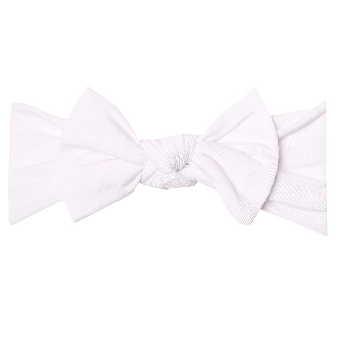 Copper Pearl Baby Stretchy Soft Knit Headband Bow Dove | Amazon (US)